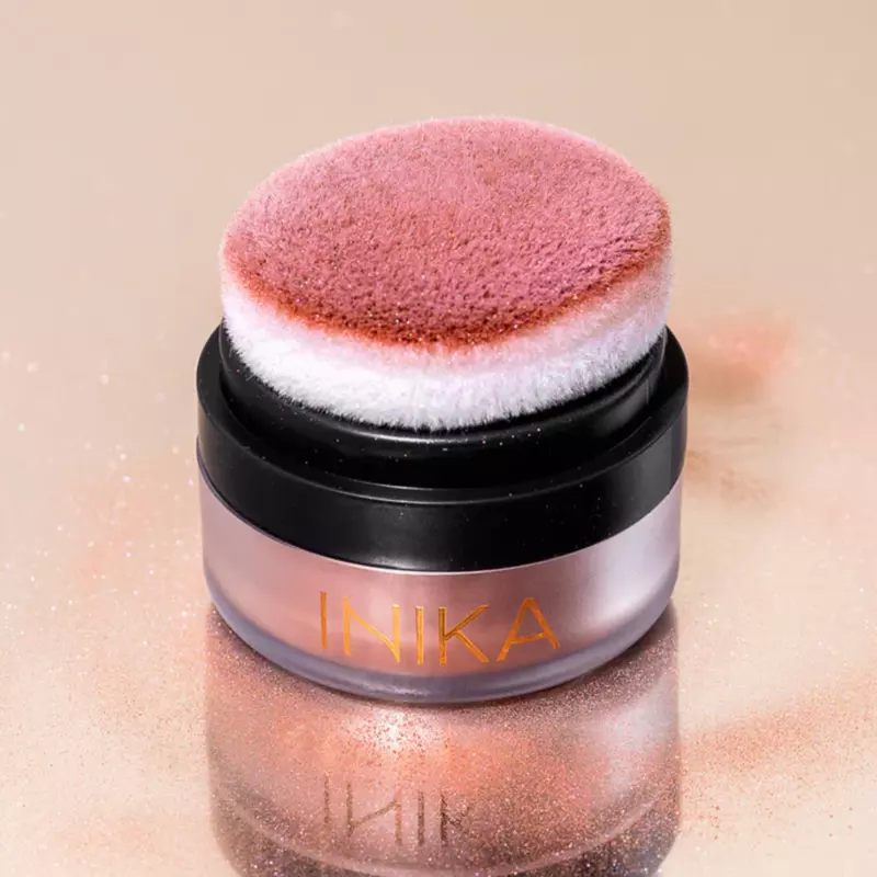 INIKA Mineral Blush Puff Pot - Rosy Glow 3g - Afbeelding 3