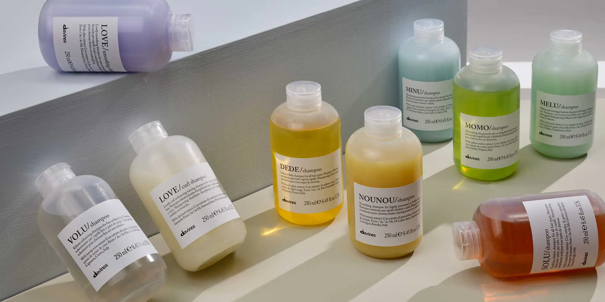 Davines shampoo&rsquo;s uit de webshop van Identity Haircare